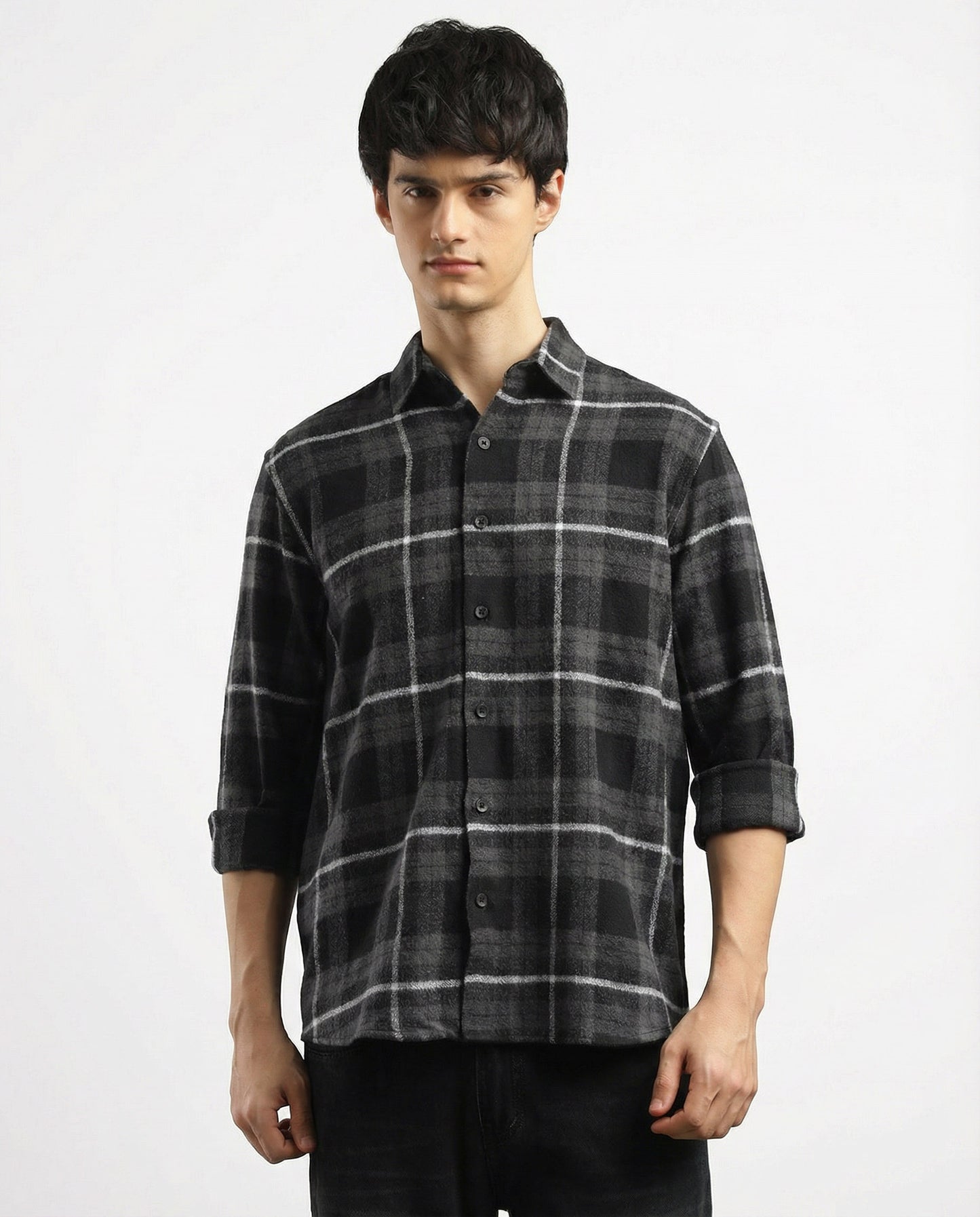 Black Checked Flannel