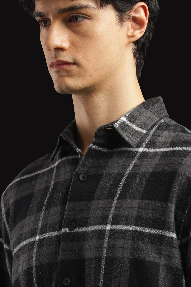 Black Checked Flannel