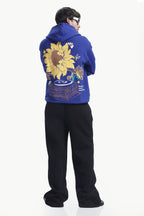 ROYAL BLUE SUNFLOWER HOODIE