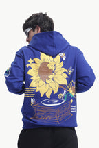 ROYAL BLUE SUNFLOWER HOODIE