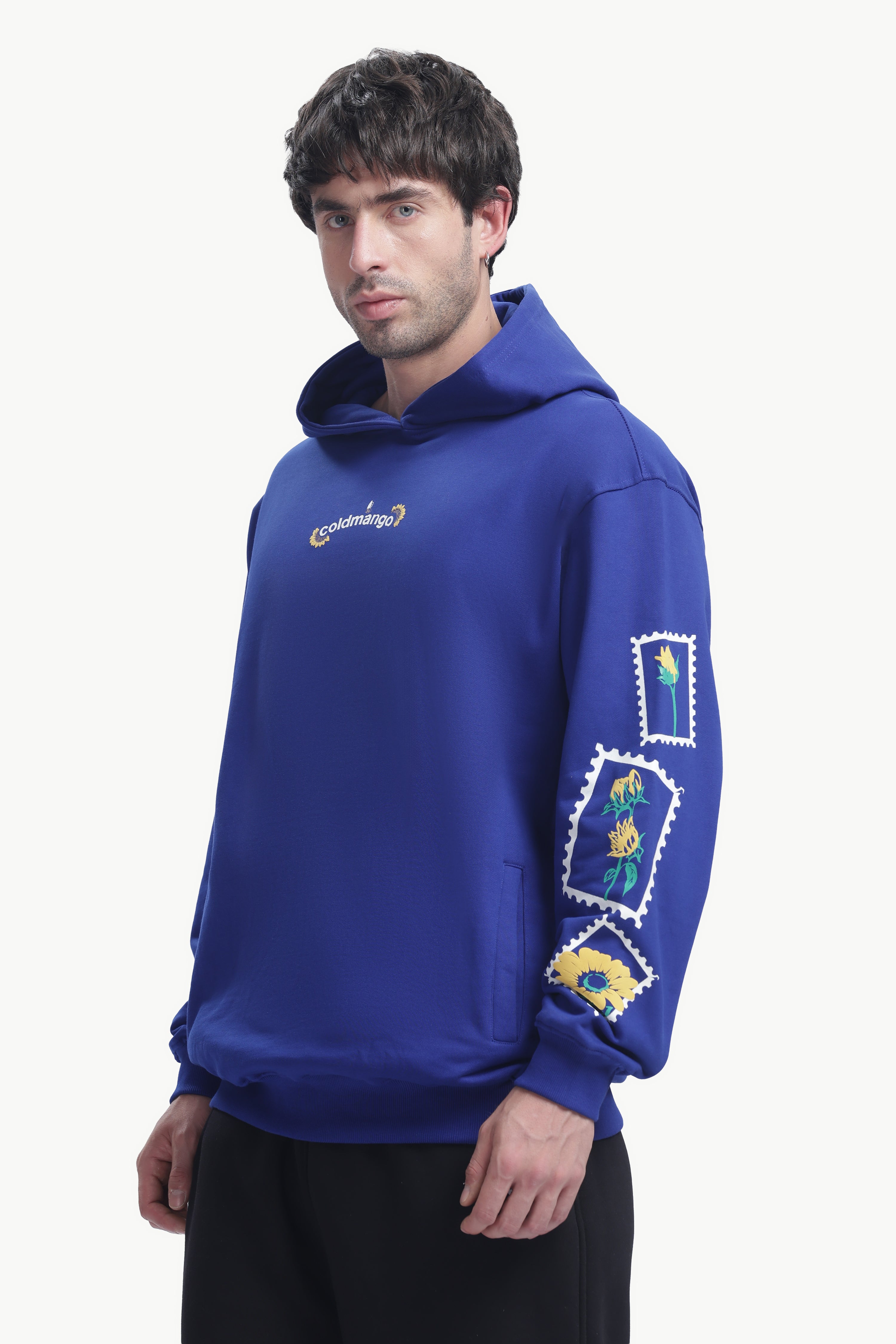 ROYAL BLUE SUNFLOWER HOODIE