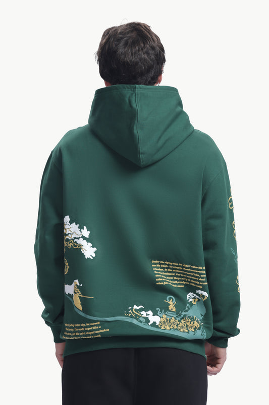 FOREST GREEN WARRIOR HOODIE