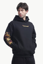 JET BLACK DRAGON HOODIE