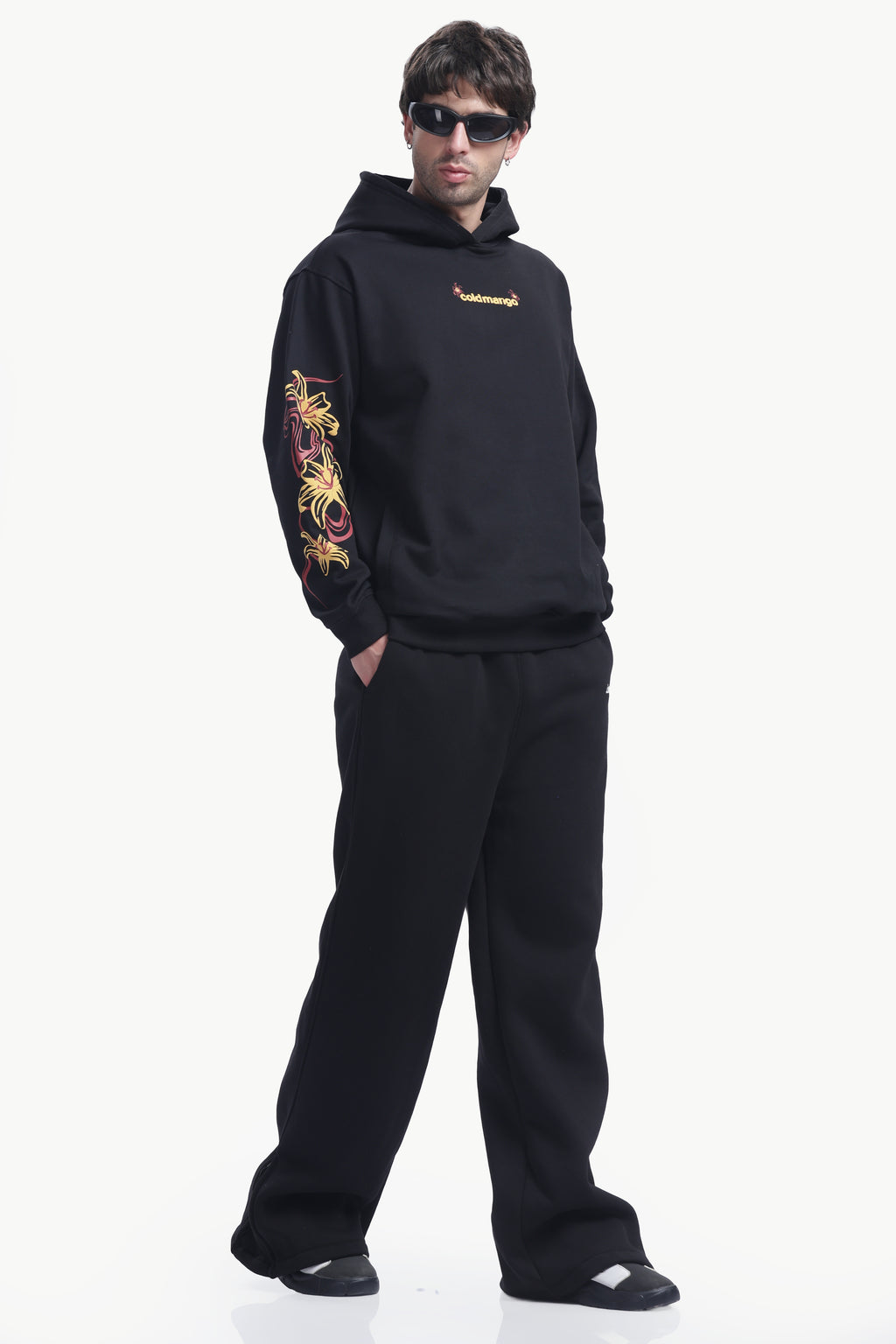 JET BLACK DRAGON HOODIE