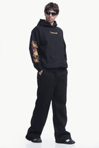 JET BLACK DRAGON HOODIE