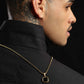 Square Black Signet Necklace