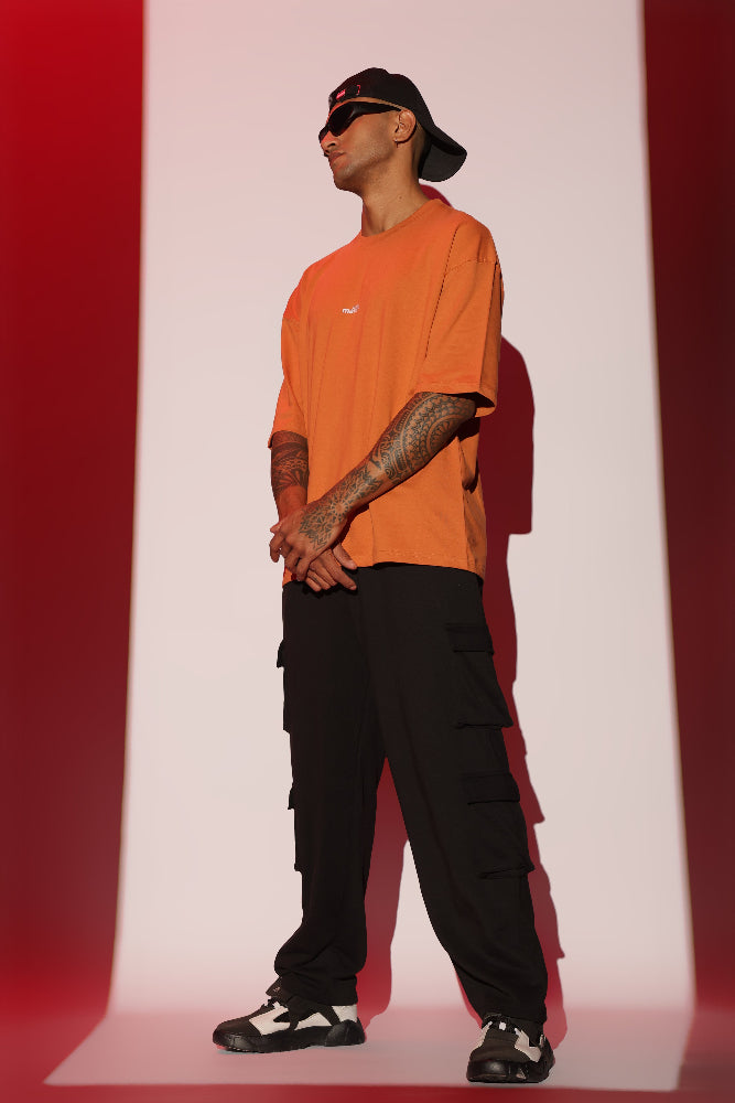 Pastel Orange relaxed fit T-Shirt