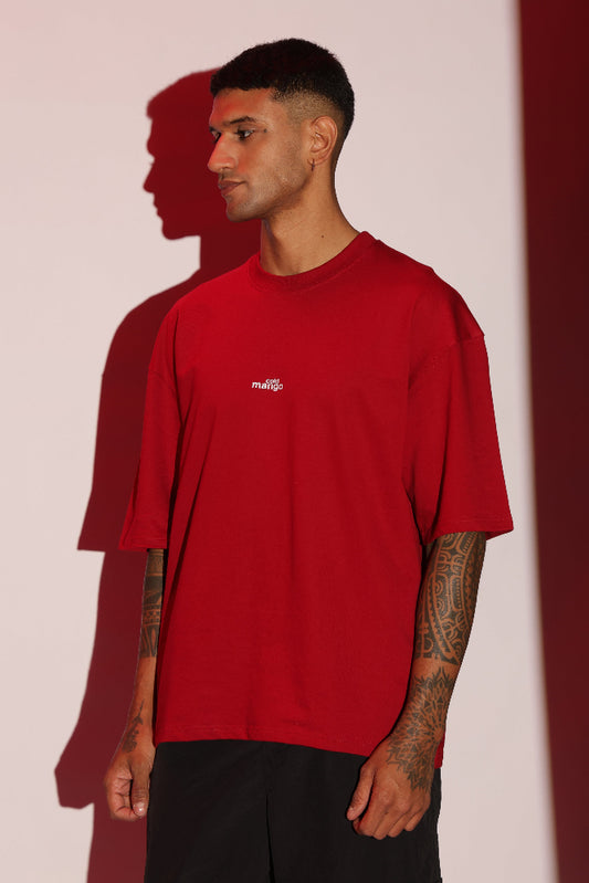 Maroon relaxed fit T-Shirt