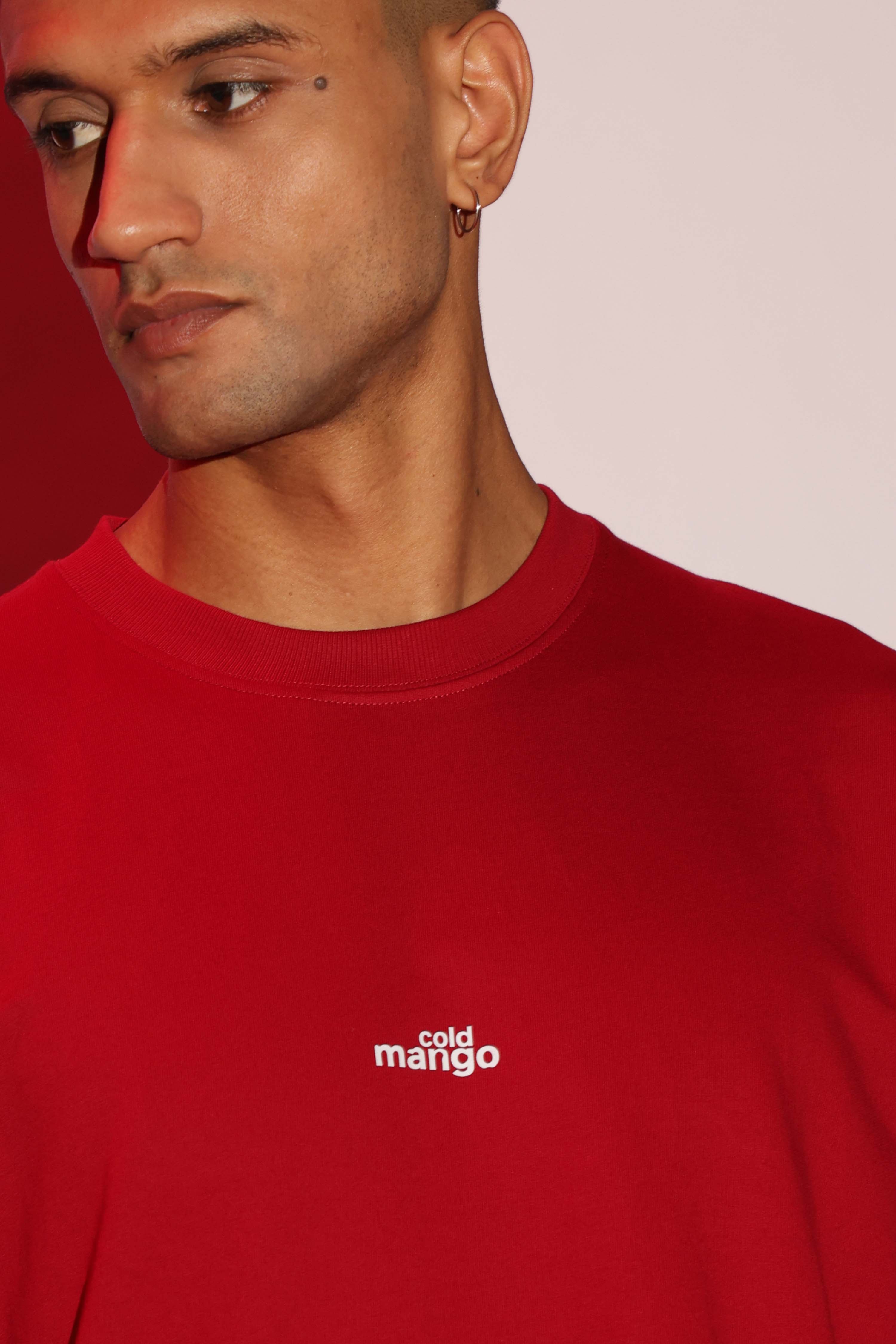 Maroon relaxed fit T-Shirt