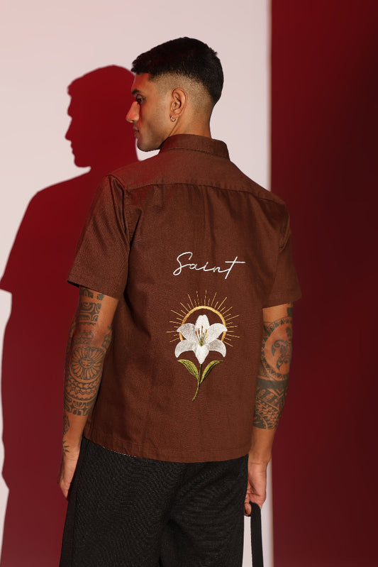 Saint Embroidery Boxy fit Shirt