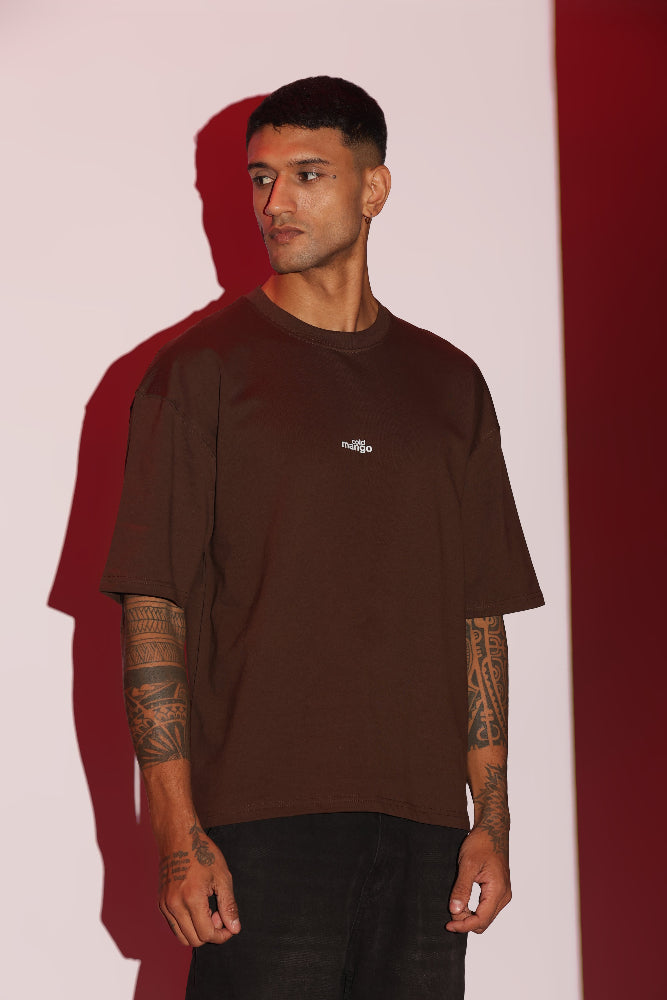 Dark Brown relaxed fit T-Shirt