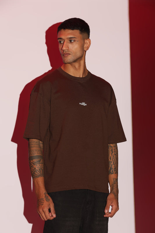 Dark Brown relaxed fit T-Shirt
