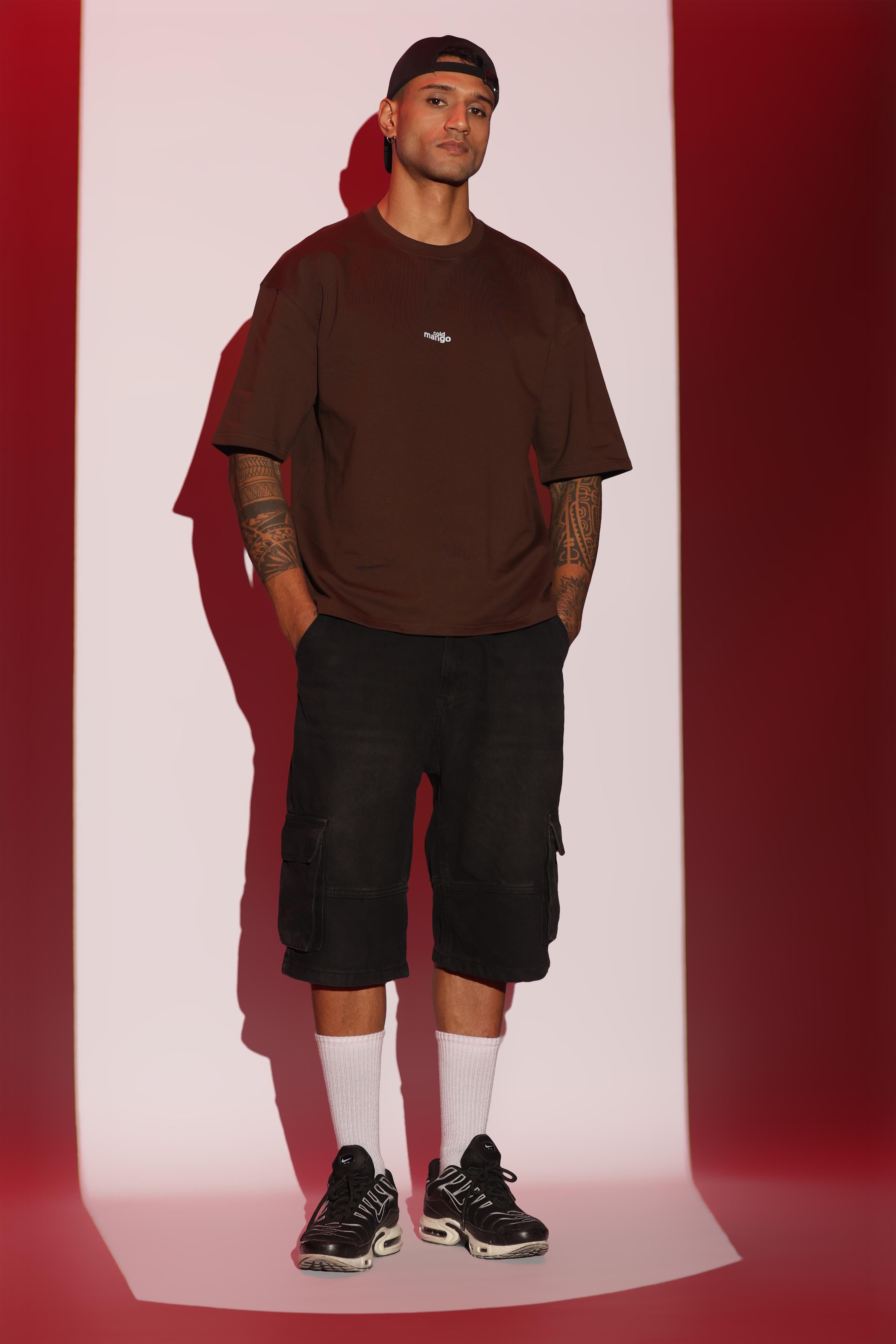 Dark Brown relaxed fit T-Shirt