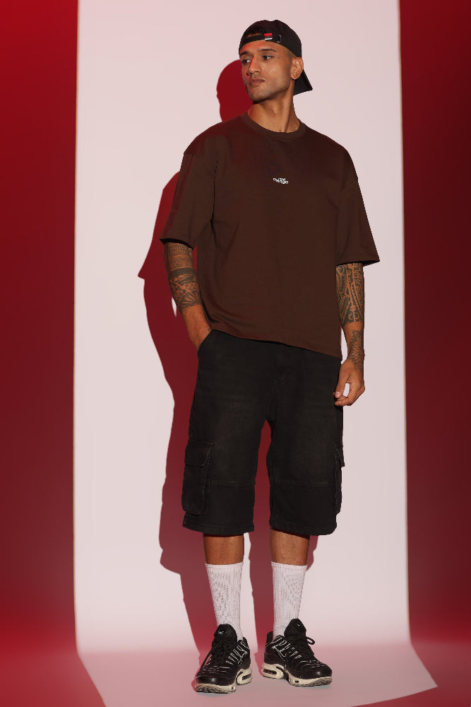 Dark Brown relaxed fit T-Shirt