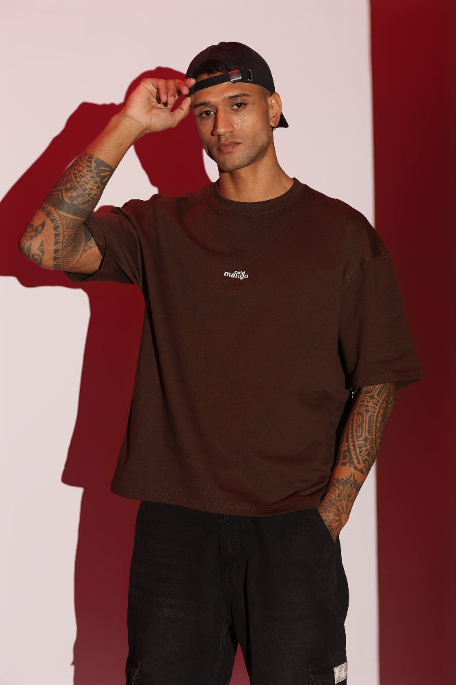Dark Brown relaxed fit T-Shirt