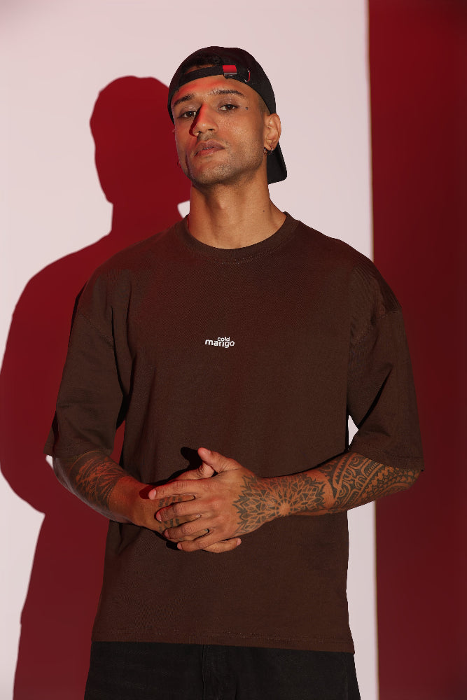 Dark Brown relaxed fit T-Shirt