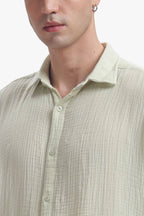 Mint Green Gauze Luxe Shirt