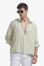Mint Green Gauze Luxe Shirt