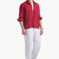 Cranberry Gauze Luxe Shirt