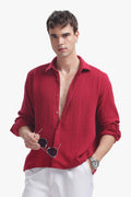 Cranberry Gauze Luxe Shirt