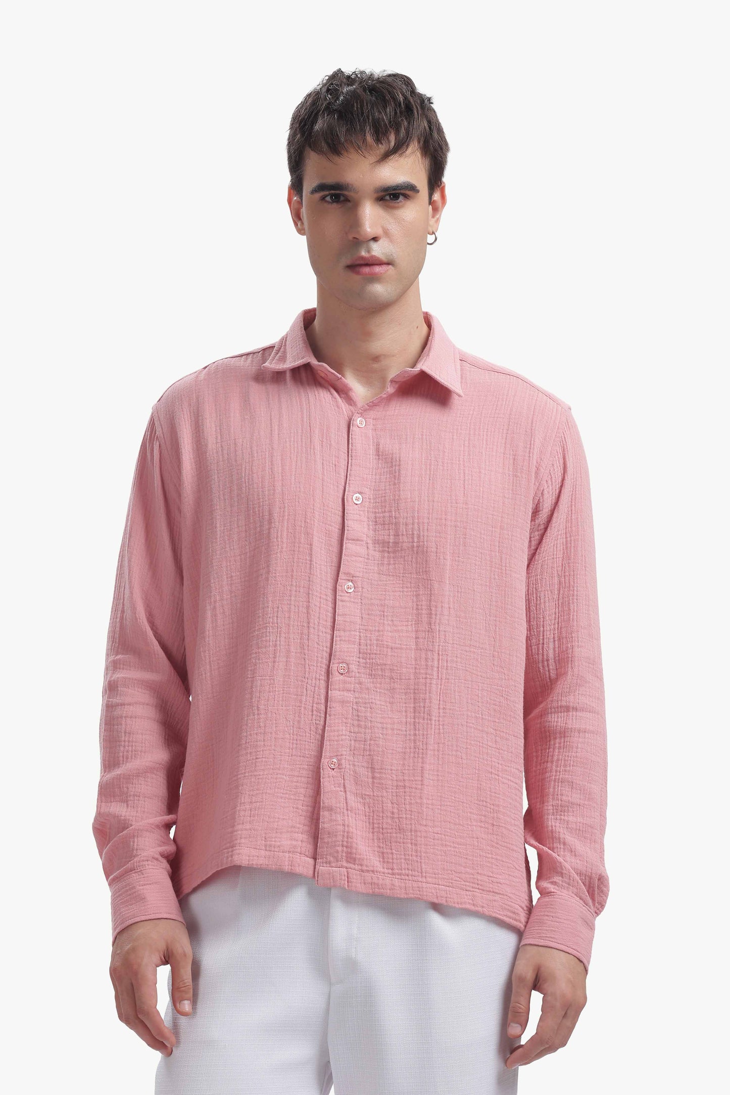 Dusty Rose Gauze Luxe Shirt