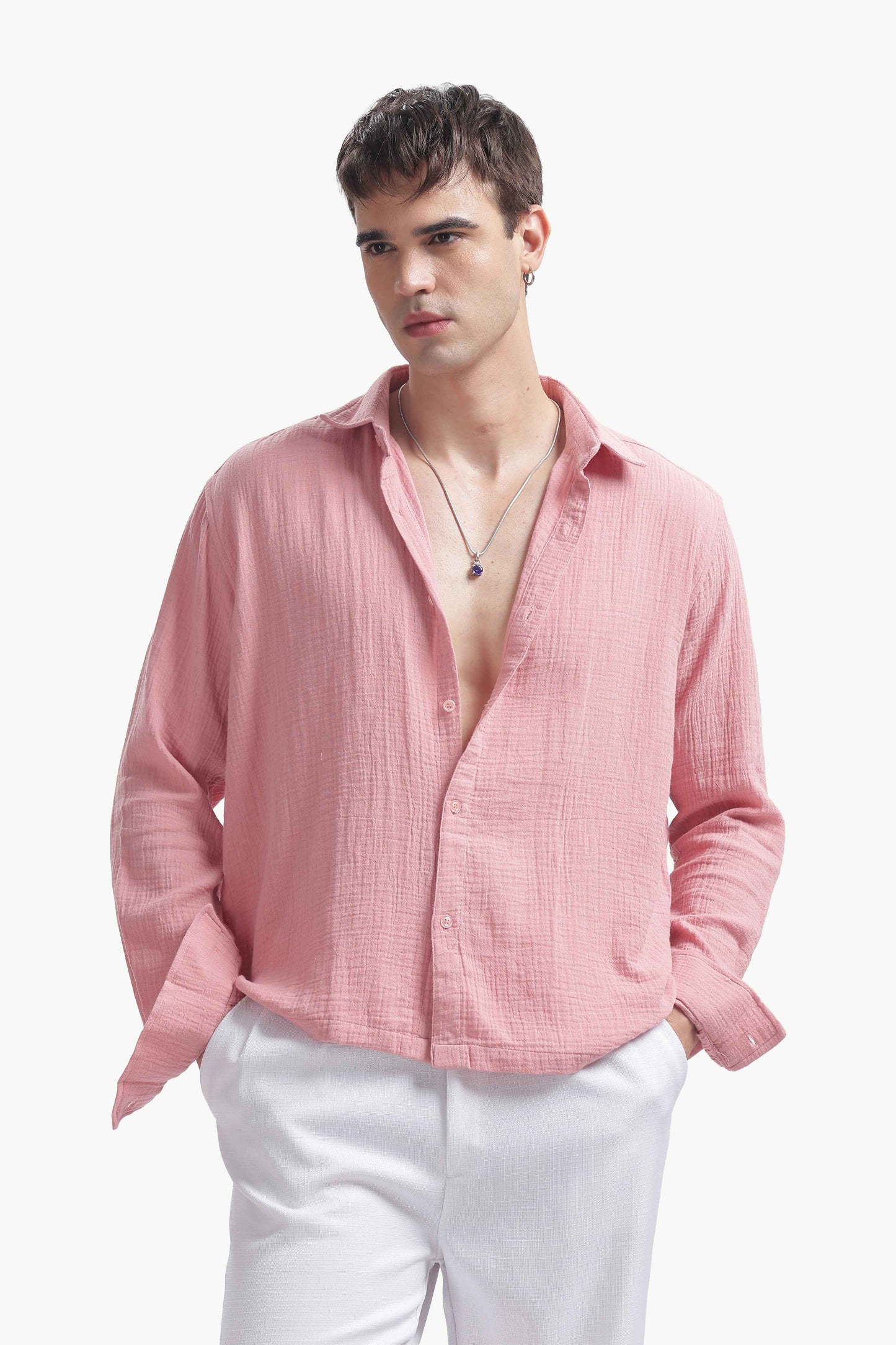 Dusty Rose Gauze Luxe Shirt