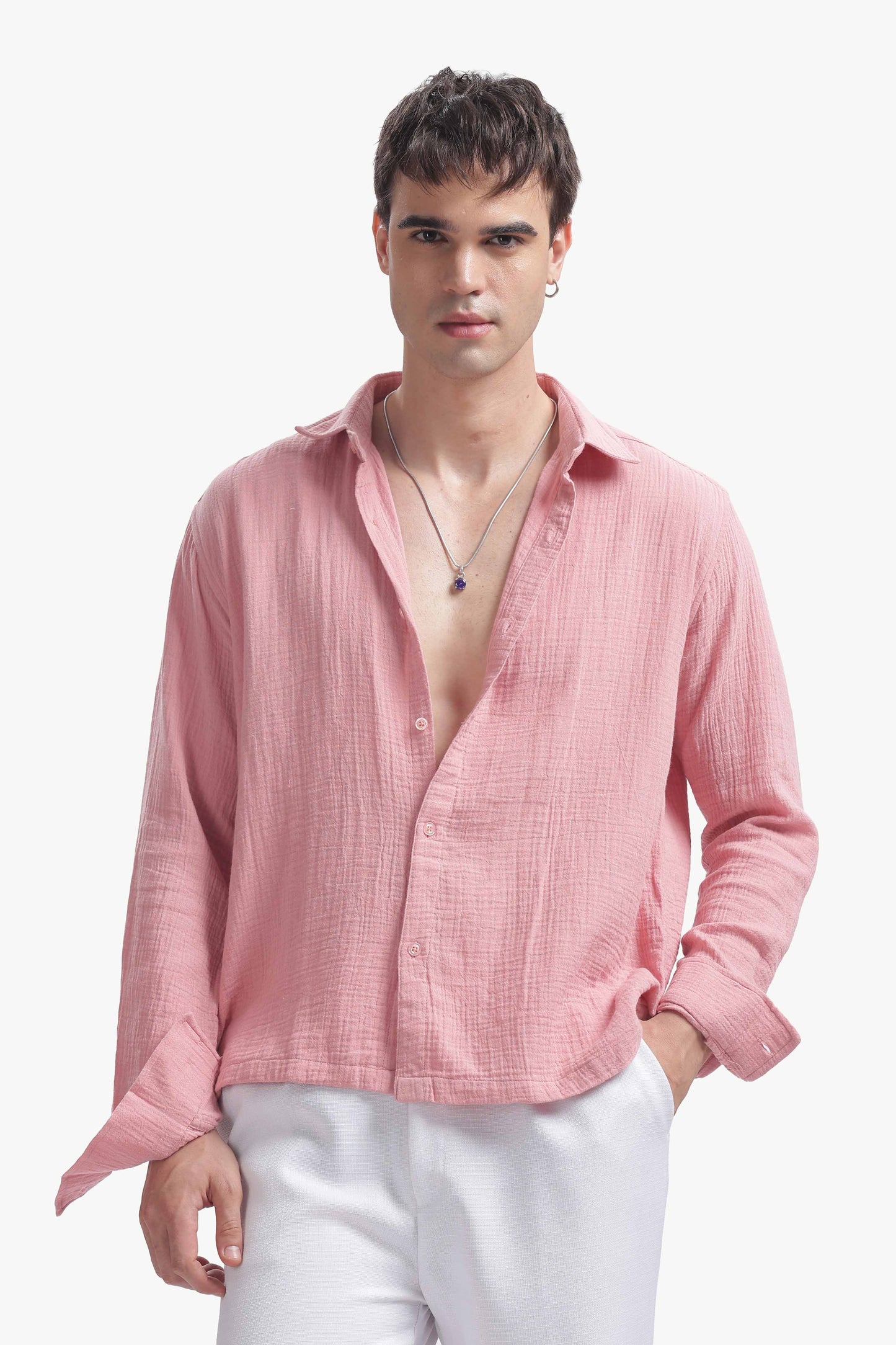 Dusty Rose Gauze Luxe Shirt