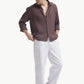Chocolate Brown Gauze Luxe Shirt