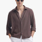 Chocolate Brown Gauze Luxe Shirt