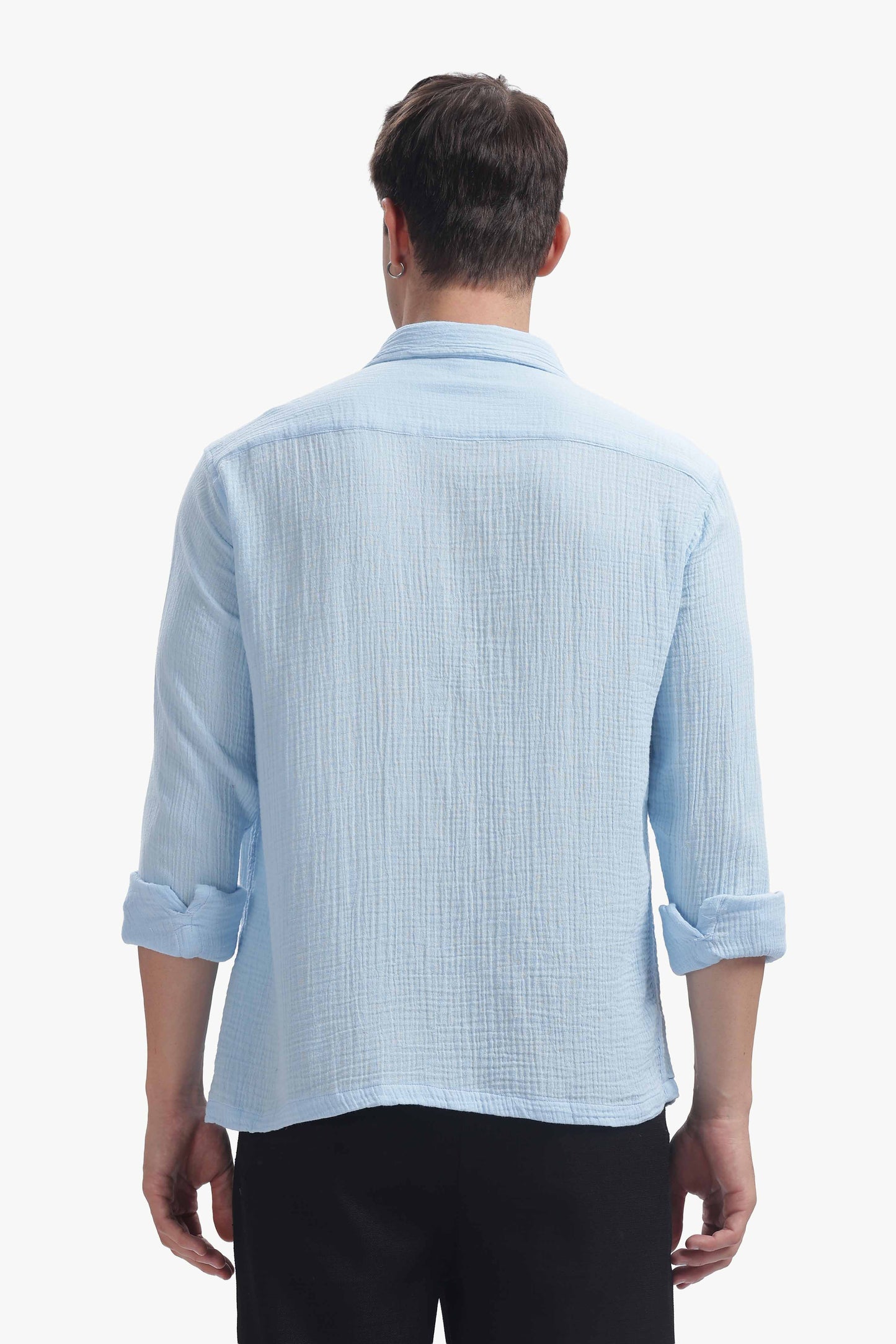 Powder Blue Gauze Luxe Shirt