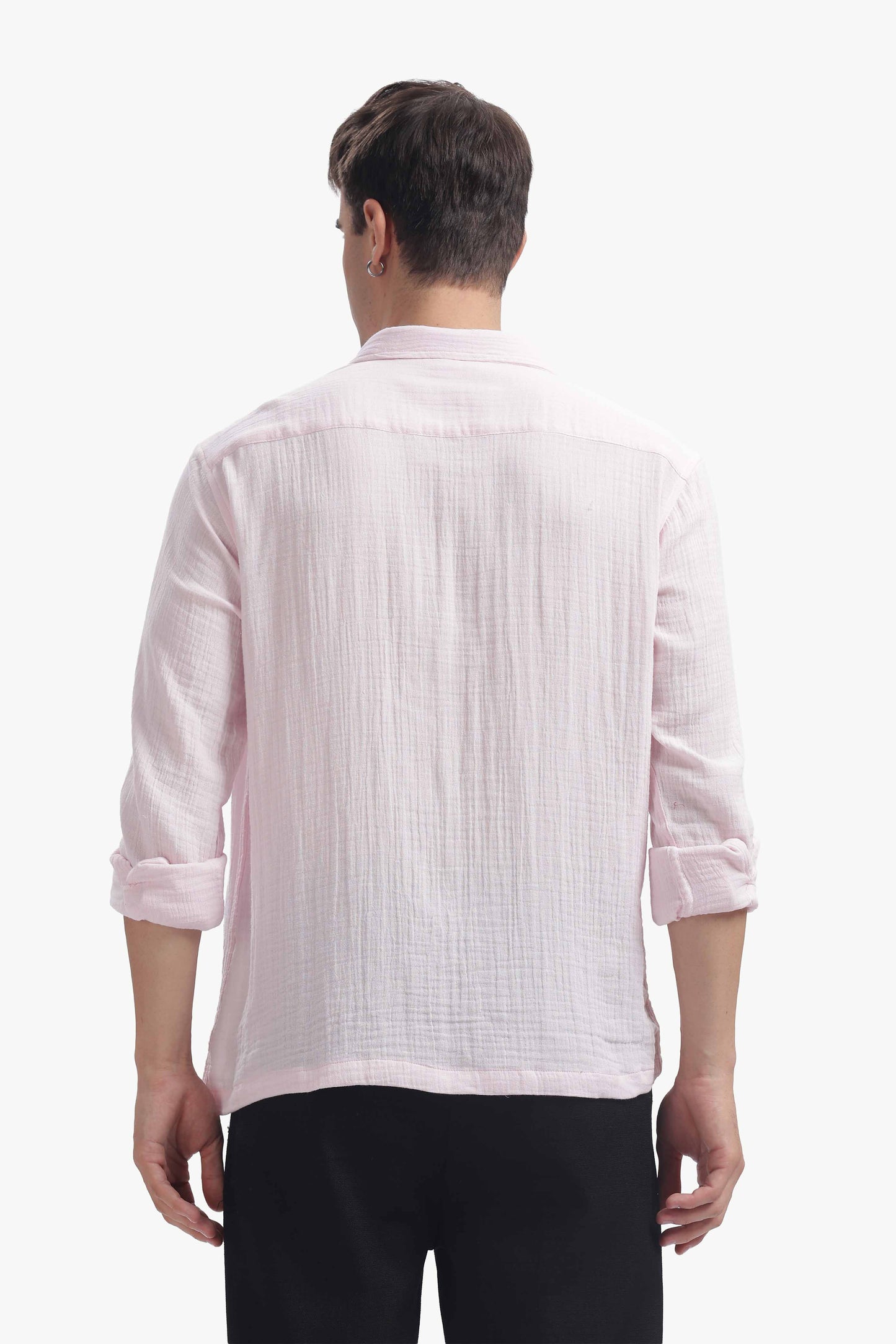 Baby Pink Gauze Luxe Shirt