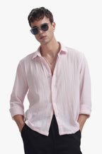 Baby Pink Gauze Luxe Shirt