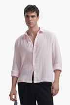Baby Pink Gauze Luxe Shirt