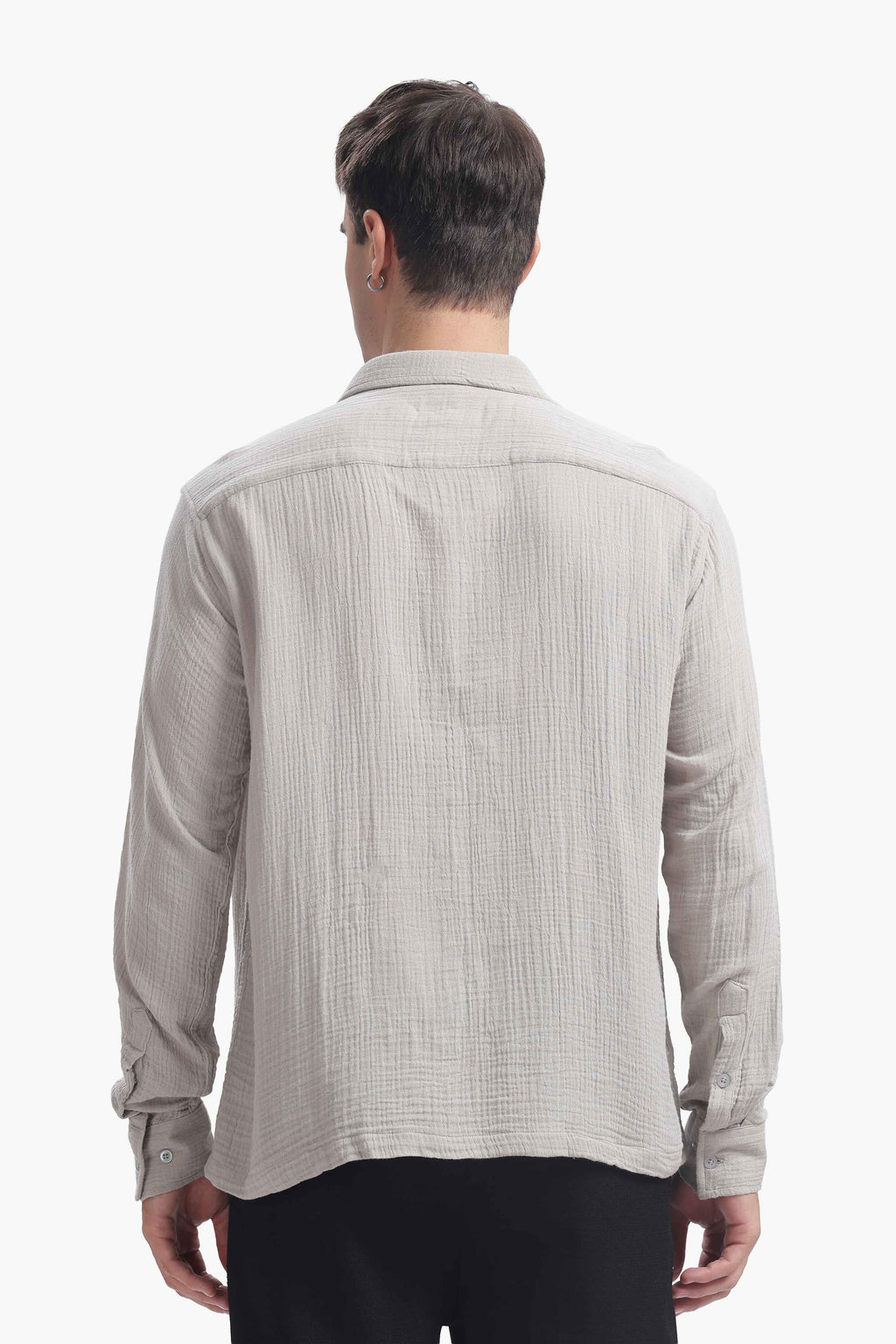 Light Gray Gauze Luxe Shirt