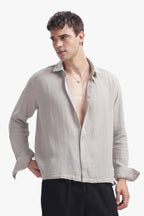 Light Gray Gauze Luxe Shirt
