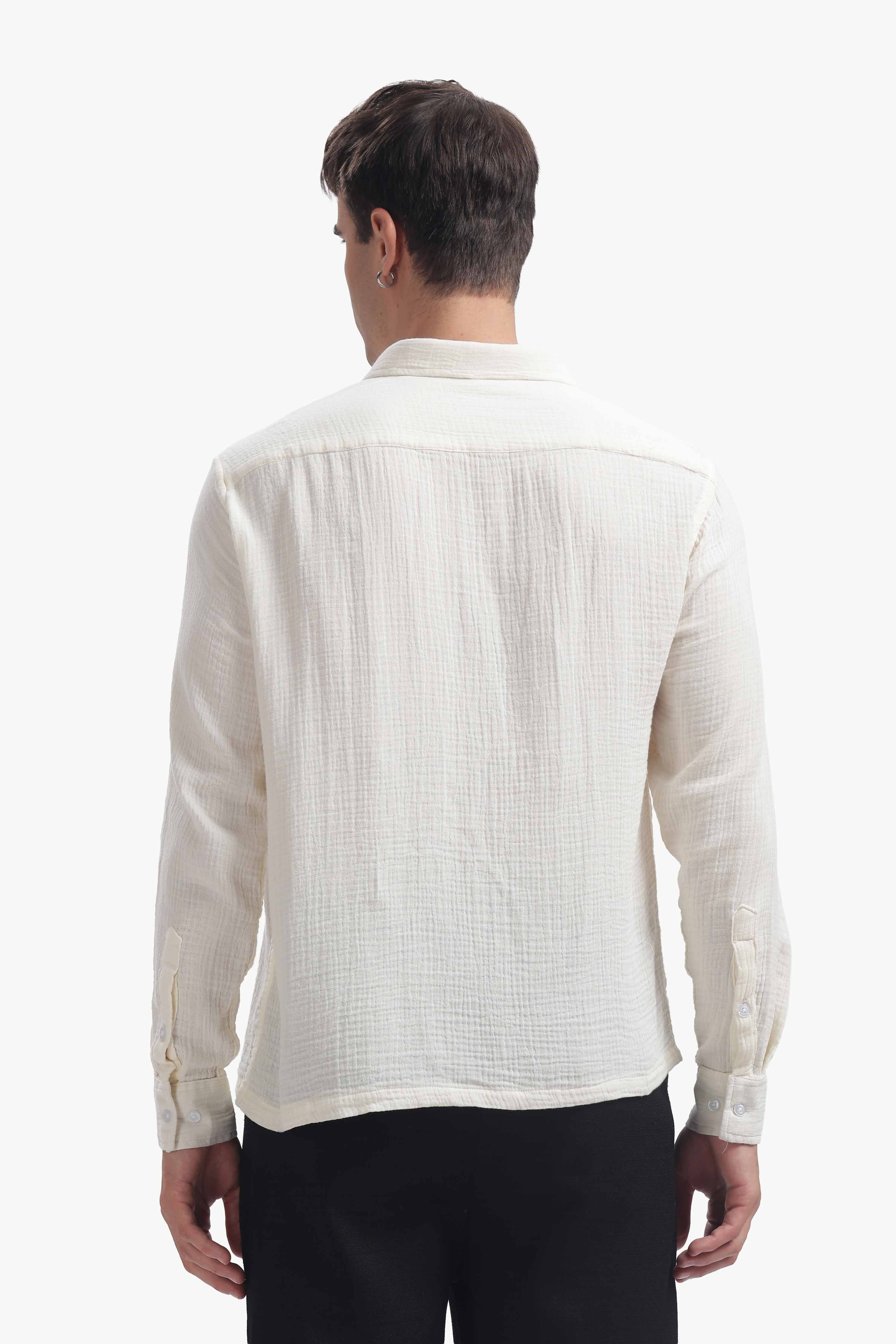 Ivory Gauze Luxe Shirt