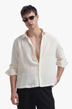Ivory Gauze Luxe Shirt