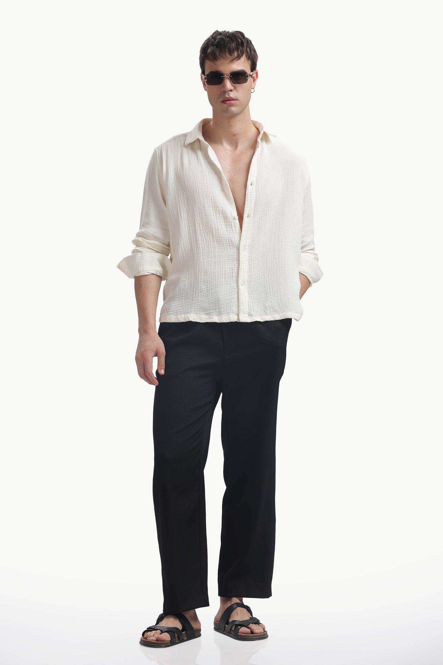 Ivory Gauze Luxe Shirt