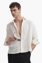 Ivory Gauze Luxe Shirt