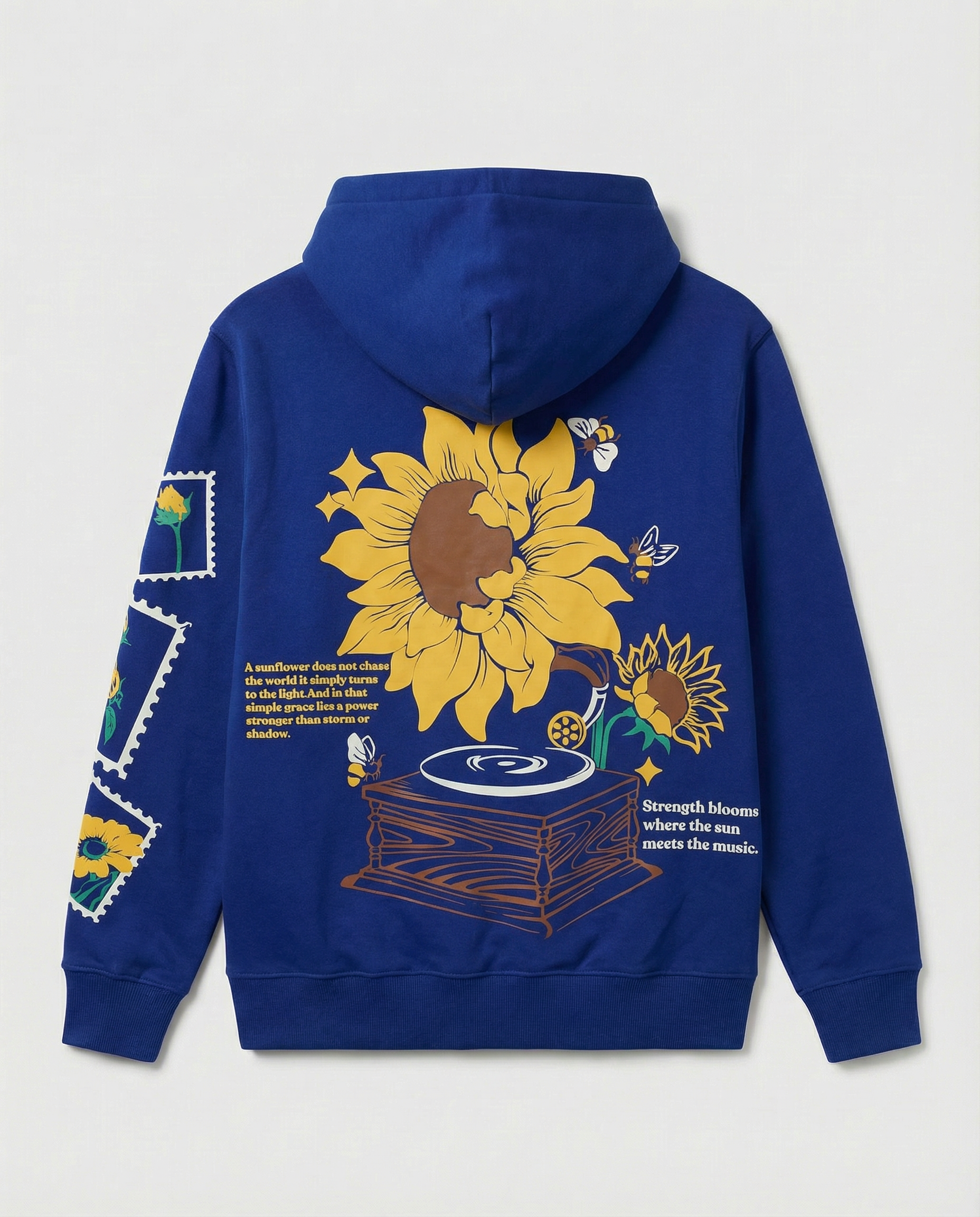 ROYAL BLUE SUNFLOWER HOODIE