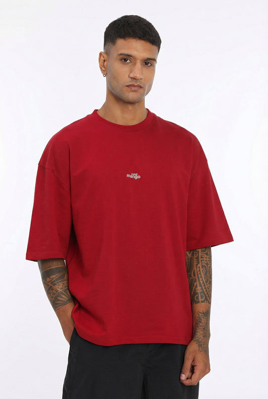 Maroon relaxed fit T-Shirt