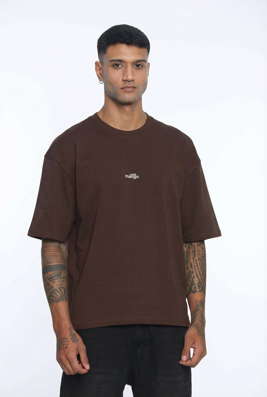 Dark Brown relaxed fit T-Shirt
