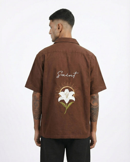 Saint Embroidery Boxy fit Shirt