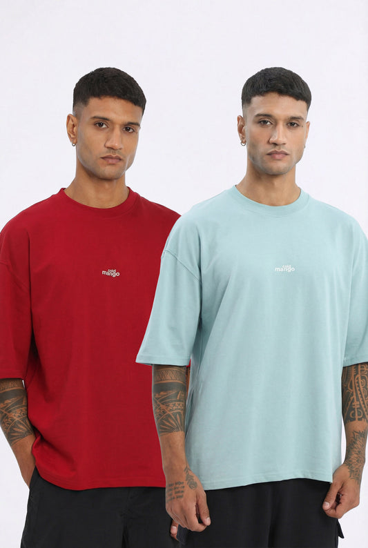 Maroon & Ice Blue Combo