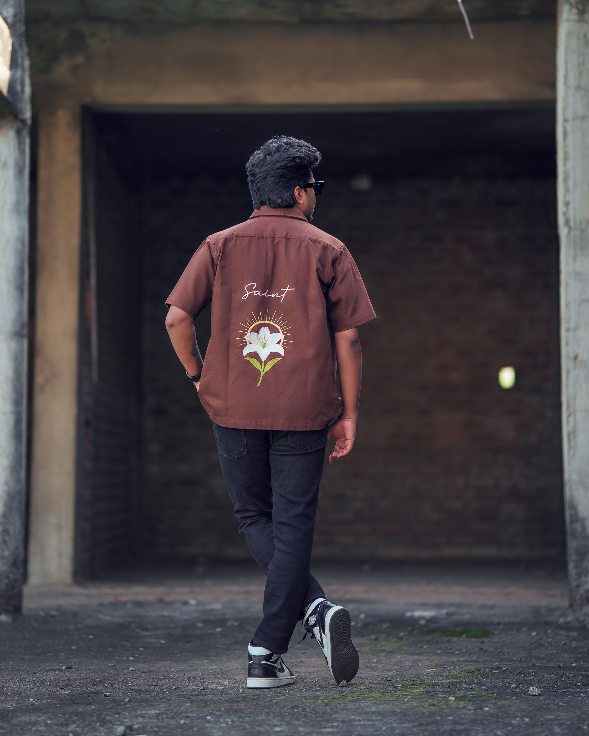 Saint Embroidery Boxy fit Shirt