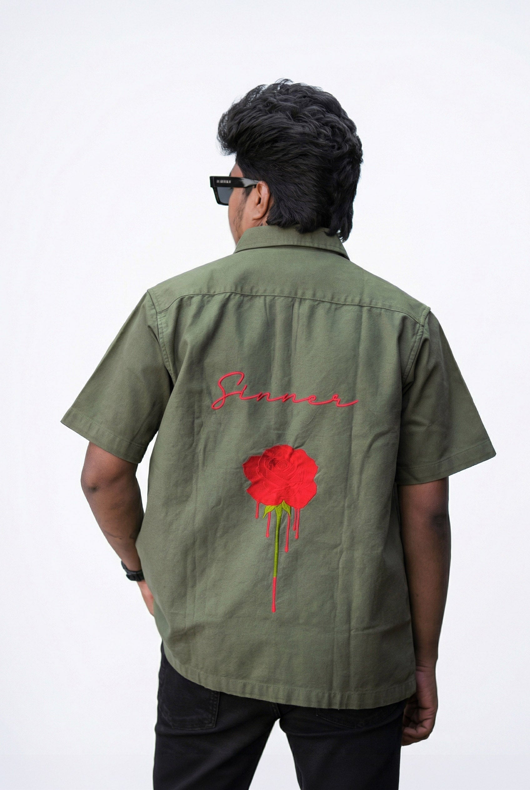Sinner Embroidery Boxy fit Shirt