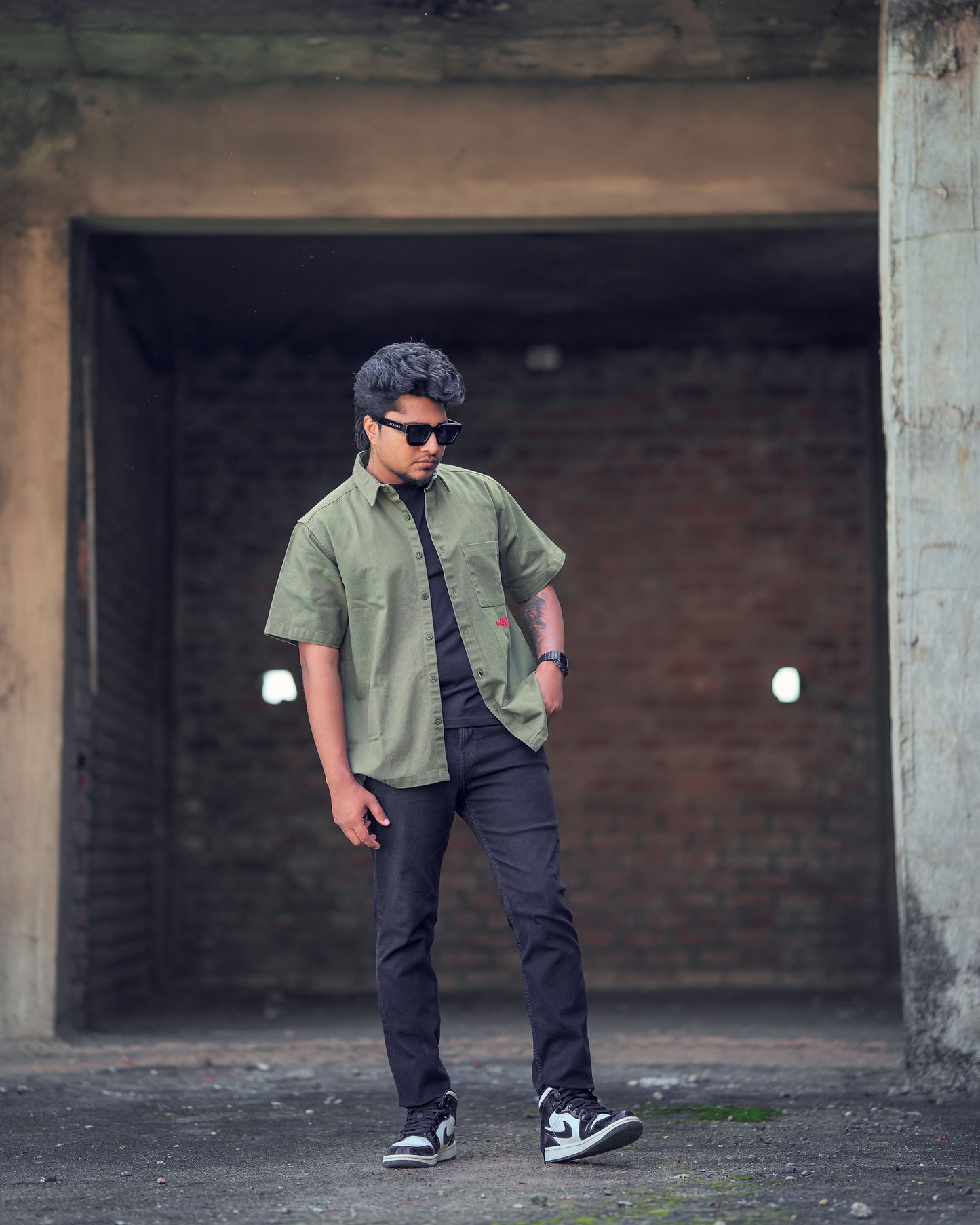 Sinner Embroidery Boxy fit Shirt
