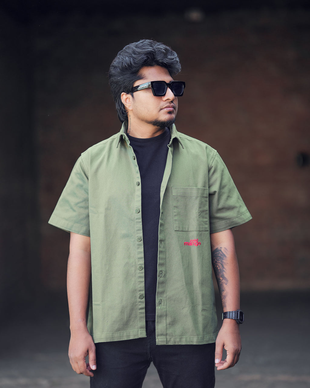 Sinner Embroidery Boxy fit Shirt