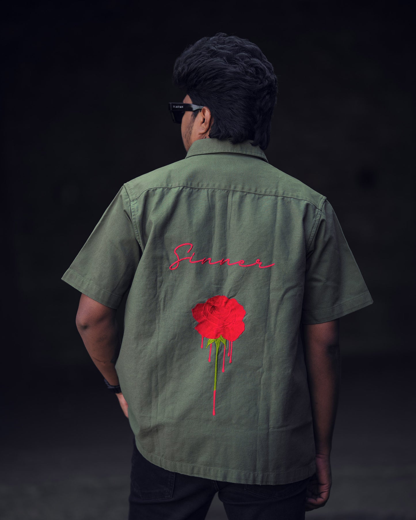 Sinner Embroidery Boxy fit Shirt